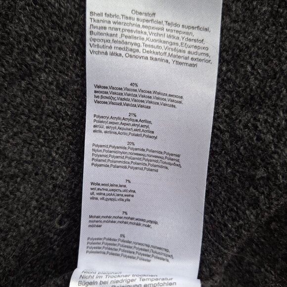 Olsen Europe Speckled Charcoal Gray Knit Cardigan - Picture 5 of 5